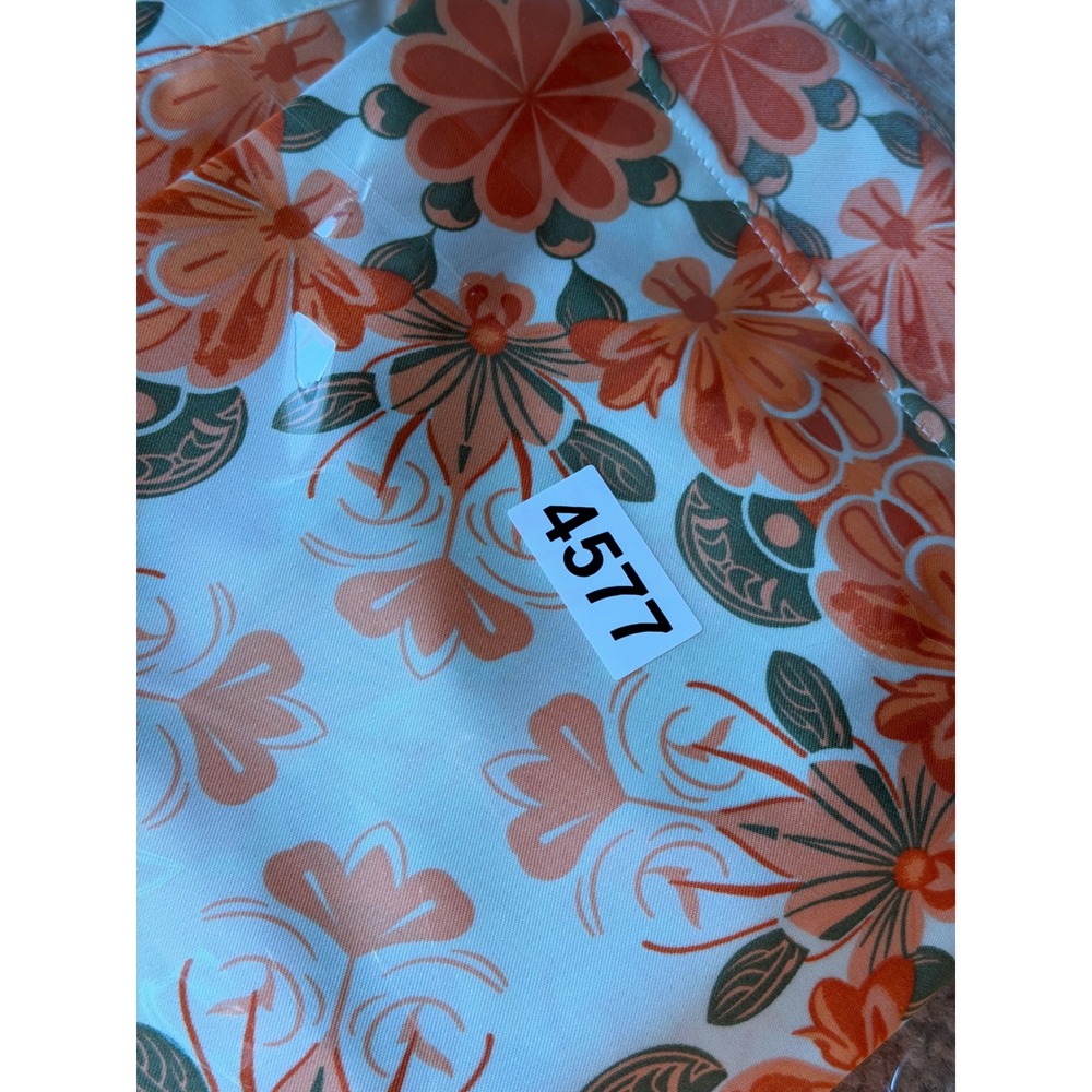 House of Harlow Midi Dress Floral Cutout Satin Slip Sleeveless Orange Size Small - Picture 10 of 10